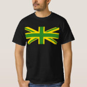 British - Jamaican Union Jack Flag T-shirt (Voorkant)
