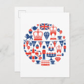 British Jubilee Icons Briefkaart (Voorkant / Achterkant)