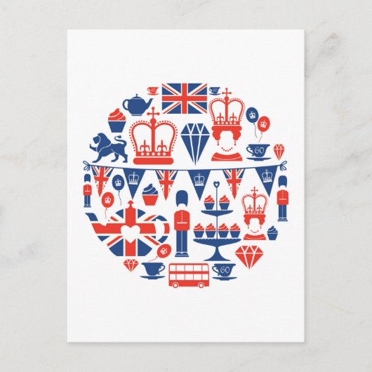 British Jubilee Icons Briefkaart (Voorkant)