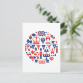 British Jubilee Icons Briefkaart (Staand voorkant)