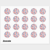 British Jubilee Icons Ronde Sticker (Vel)