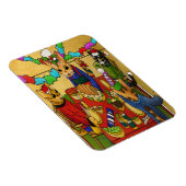 British Kerstdiner Cats Magnet Magneet (Rechterzijde)