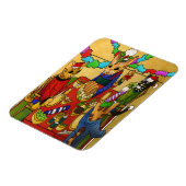 British Kerstdiner Cats Magnet Magneet (Linkerzijde)