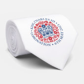 British King III Charles Memorabilia Coronation Stropdas (Opgerold)