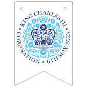 British King III Charles Memorabilia Coronation Vlaggetjes (Eerste vlag)