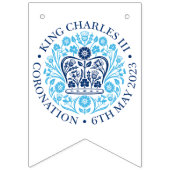 British King III Charles Memorabilia Coronation Vlaggetjes (Derde vlag)