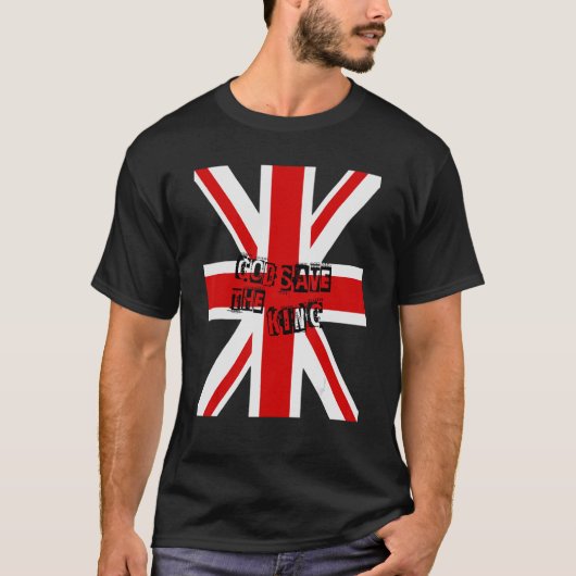 British King Long Live The King God Save the King T-shirt (Voorkant)