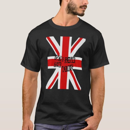 British King Long Live The King God Save the King T-shirt (Voorkant)