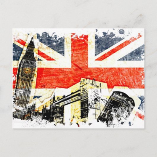 British London Briefkaart (Voorkant)