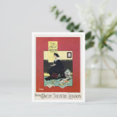 British London theater play advertentie Briefkaart (Staand voorkant)