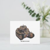 British M3 Grant Tank Briefkaart (Staand voorkant)