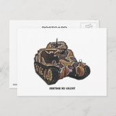 British M3 Grant Tank Briefkaart (Voorkant / Achterkant)