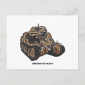 British M3 Grant Tank Briefkaart (Voorkant)