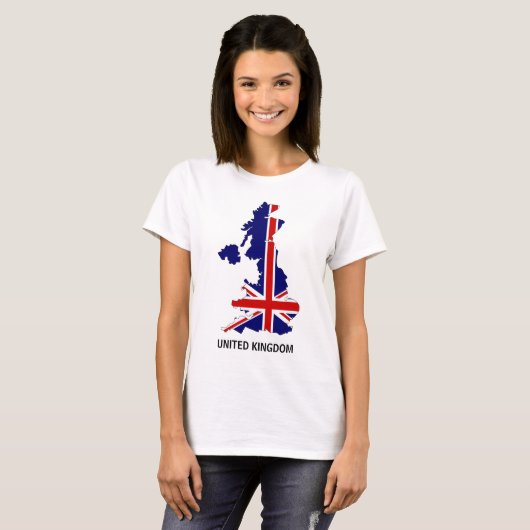 British Map T-shirt (Voorkant volledig)