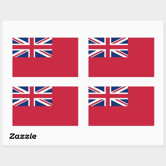 British Merchant Navy Red Ensign Sticker (Vel)