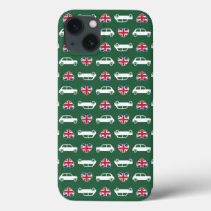 British Mini Cooper Hearts - Green Case-Mate iPhone Case