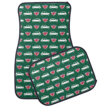 British Mini Cooper Hearts - Groene Automatten