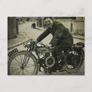 British Motorcycle  begin jaren 1900 Briefkaart
