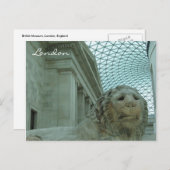 british museum lion briefkaart (Voorkant / Achterkant)