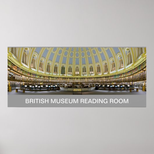 British Museum Reading Room England UK VANAF 8.99 Poster (Voorkant)