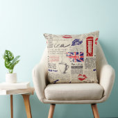 British newspaper pattern kussen (Stoel)