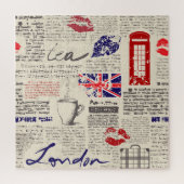 British newspaper pattern legpuzzel (Verticaal)