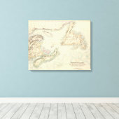 British North America 2 Canvas Afdruk (Insitu (Houten vloer))