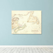 British North America 2 Canvas Afdruk (Insitu (Houten vloer))