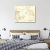 British North America 2 Canvas Afdruk (Insitu (Slaapkamer))