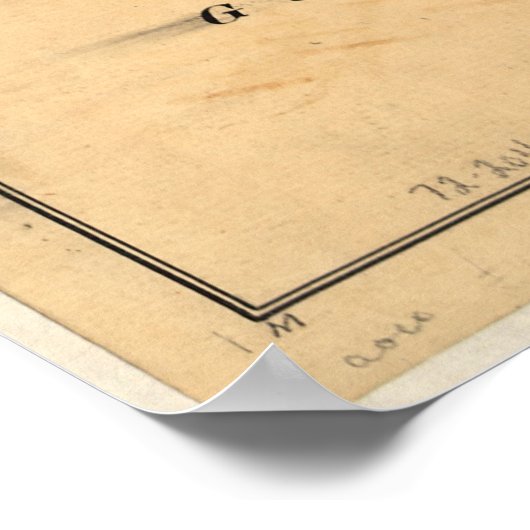  British Occupation Map of America (1765) Poster (Hoek)