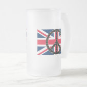 British Peace Skulls Matglas Bierpul (Voorkant rechts)