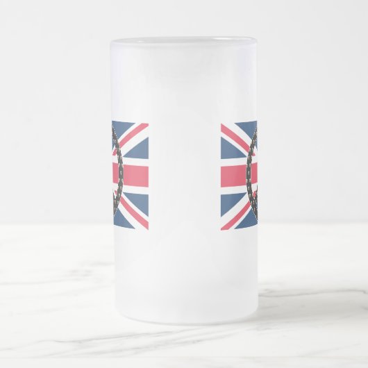British Peace Skulls Matglas Bierpul (Center)