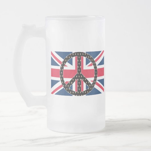 British Peace Skulls Matglas Bierpul (Links)