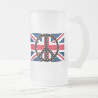 British Peace Skulls Matglas Bierpul