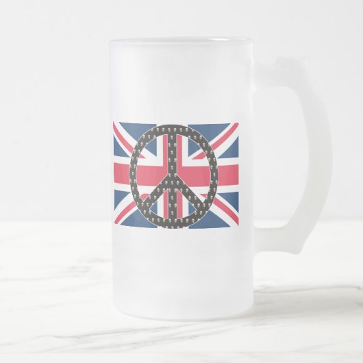 British Peace Skulls Matglas Bierpul (Rechts)