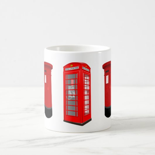 British Phone Booth & Post Box Mug Koffiemok (Center)