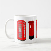 British Phone Booth & Post Box Mug Koffiemok (Links)