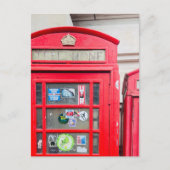 British Phone Box Briefkaart, London England Postc Briefkaart (Voorkant)