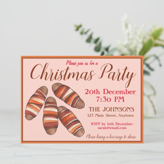 British Pigs in Blankets kerstparty Do Kaart (Staand voorkant)