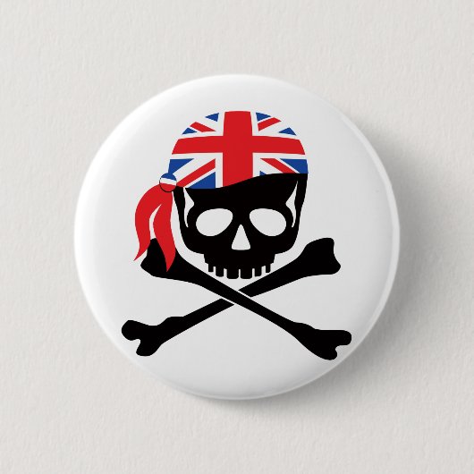 British Pirate Ronde Button 5,7 Cm (Voorkant)