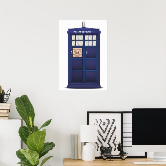 British Police Box Poster (Thuiskantoor)