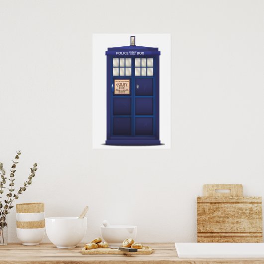 British Police Box Poster (Keuken)
