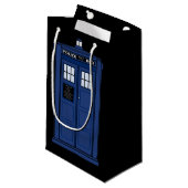 British Police Box - SciFi Geek Gift Public Call Klein Cadeauzakje (Voorkant Gekanteld)
