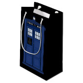 British Police Box - SciFi Geek Gift Public Call Klein Cadeauzakje (Achterkant Gekanteld)