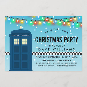 British Police Box Thleot Surprise Party Kaart