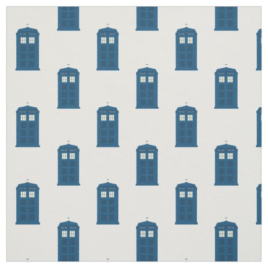 British Police Call Box Stof (Swatch)