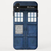 British Police Phone Call Box Retro 1960s Pattern Case-Mate iPhone Case (Achterkant)