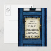 British Police Public Call Box Sign Art Briefkaart (Voorkant / Achterkant)