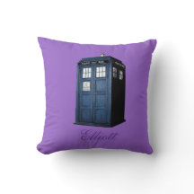 BRITISH POLICE TELEFHONE BOX PILLOW