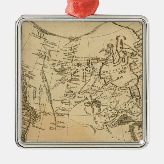 British Possessions in Amerika Metalen Ornament (Voorkant)